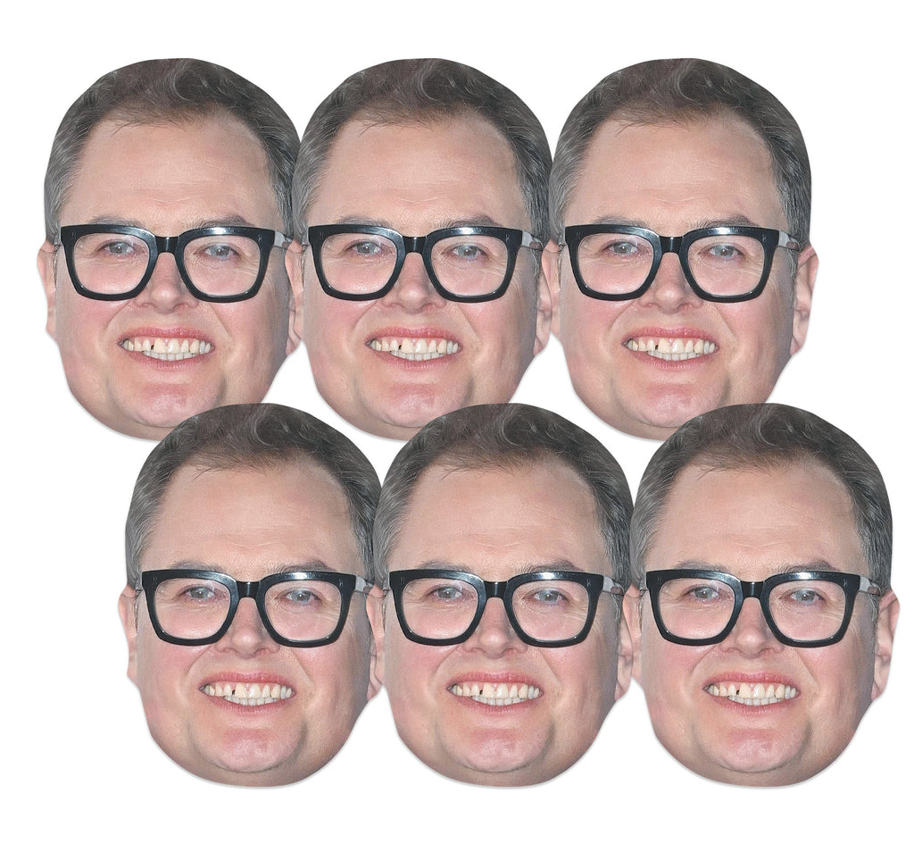 CMP012 Alan Carr Six Pack Of Masks - Includes Tabs and Elastic – product image 1