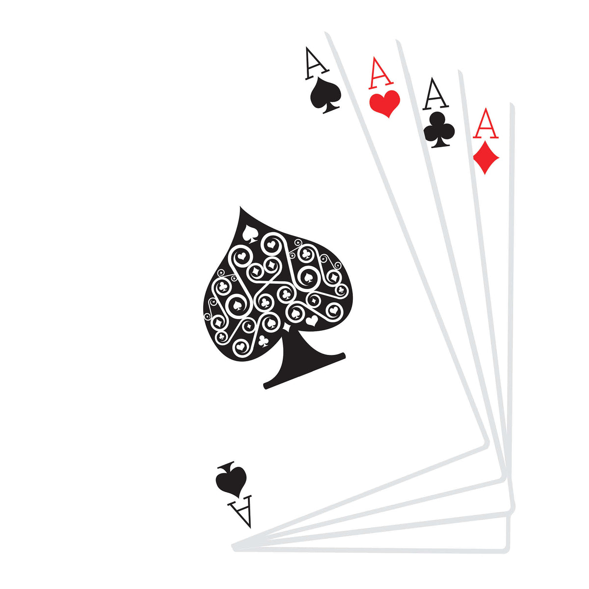 SC026 Hand of Playing Cards Cardboard Cut Out Height 152cm – product image 1
