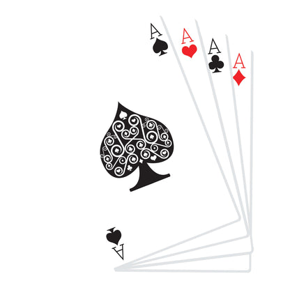SC026 Hand of Playing Cards Cardboard Cut Out Height 152cm