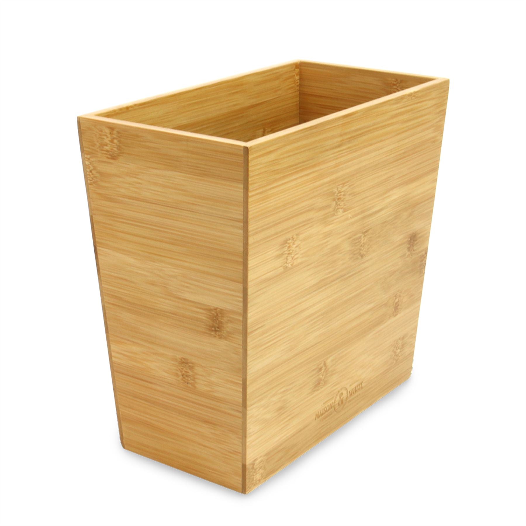 Bamboo Waste Paper Bin | M&W	