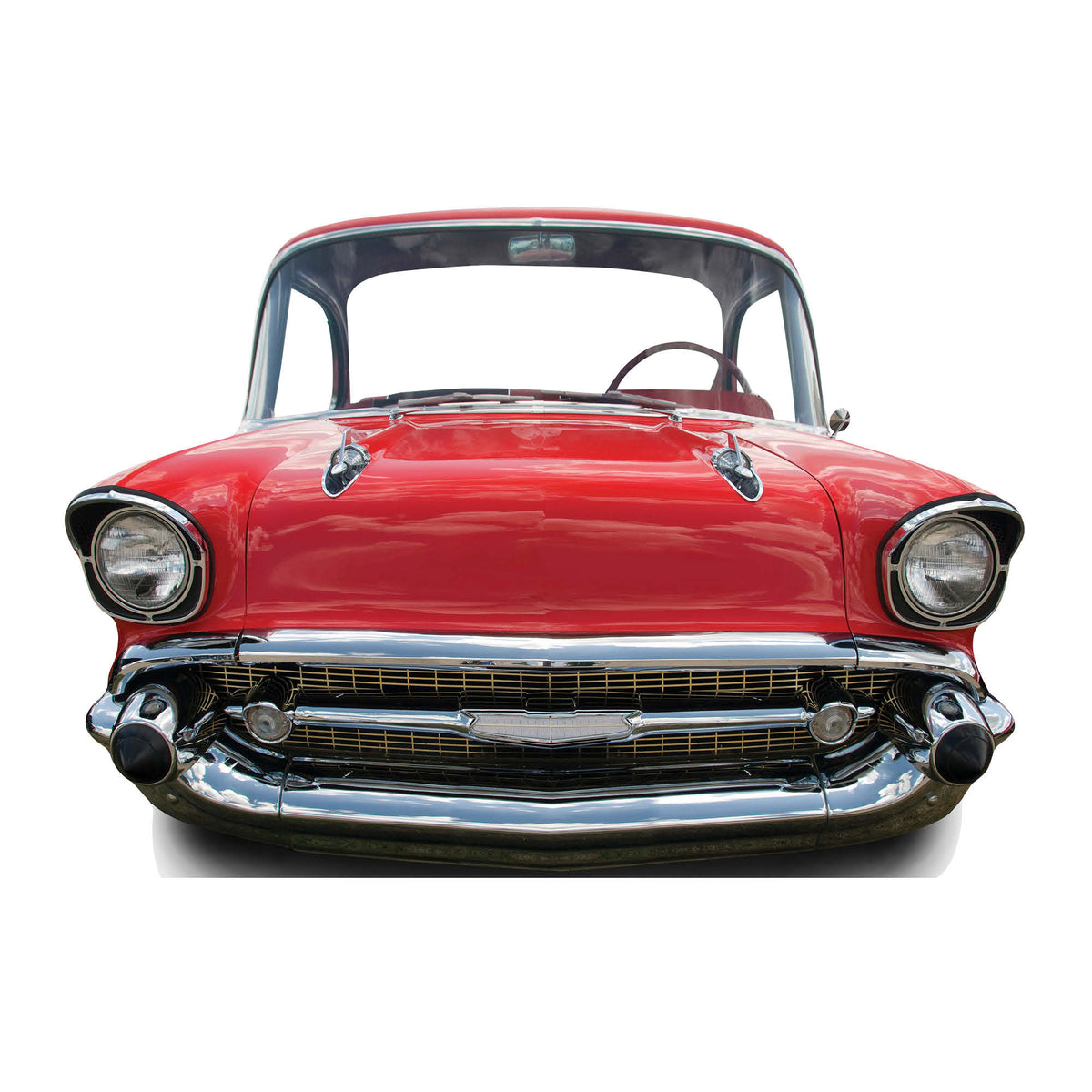 SC087 Red Car (SMALL) 'Stand-In' Cardboard Cut Out Height 105cm – product image 1