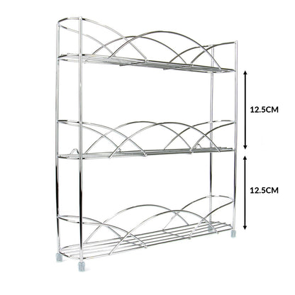 3 Tier Herb & Spice Rack Chrome | M&W	