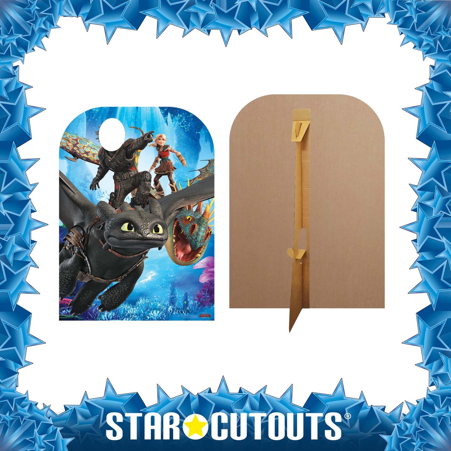 SC1301 How to Train Your Dragon 3 Stand-In Toothless Hiccup Stormfly Astrid Cardboard Cut Out Height 130cm