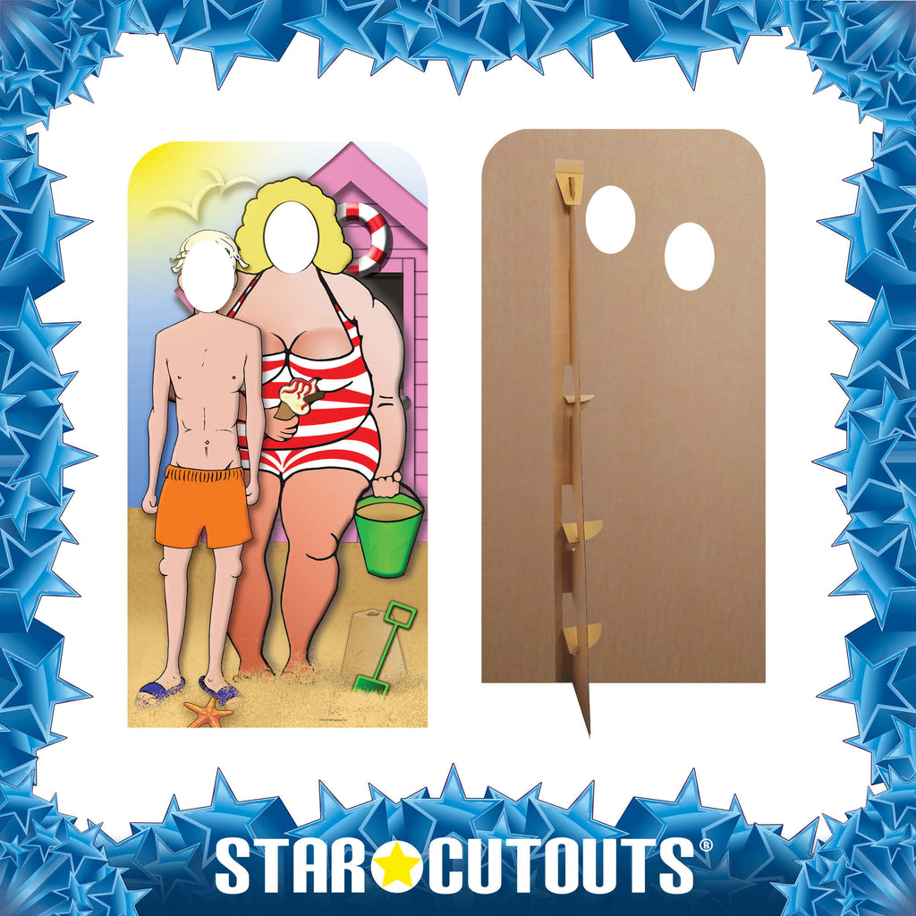 SC134 Sea Side Couple Stand-In Cardboard Cut Out Height 186cm – product image 5