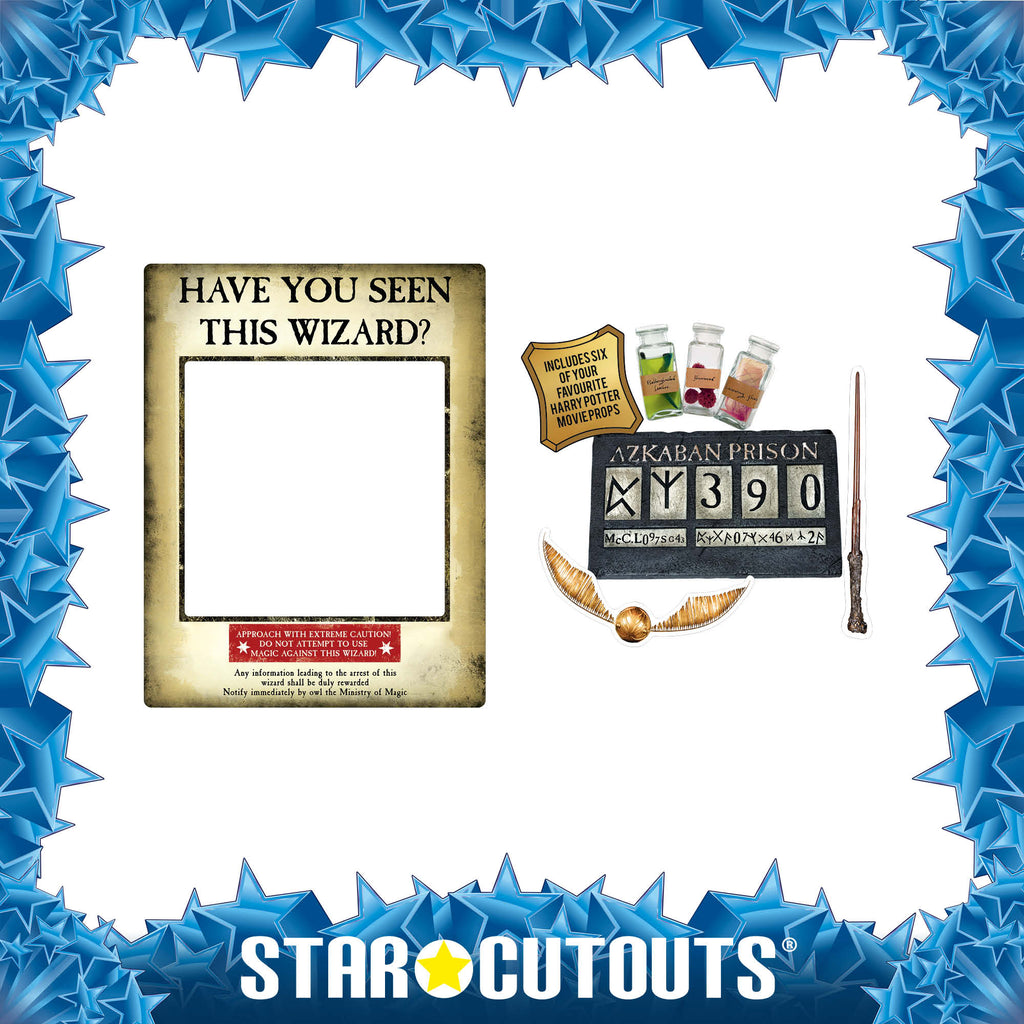 SC1419 Harry Potter Wanted Poster Gold Selfie Frame Height 87cm – product image 5