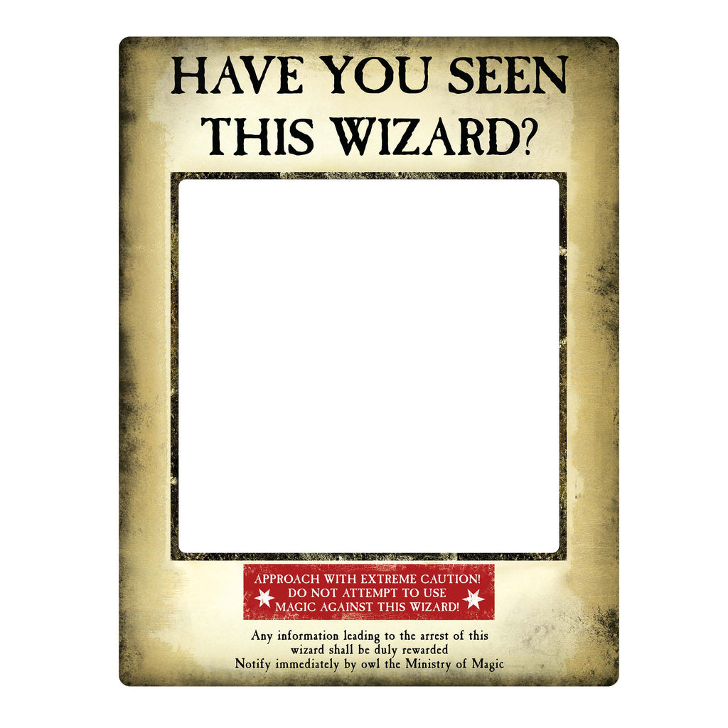 SC1419 Harry Potter Wanted Poster Gold Selfie Frame Height 87cm – product image 4