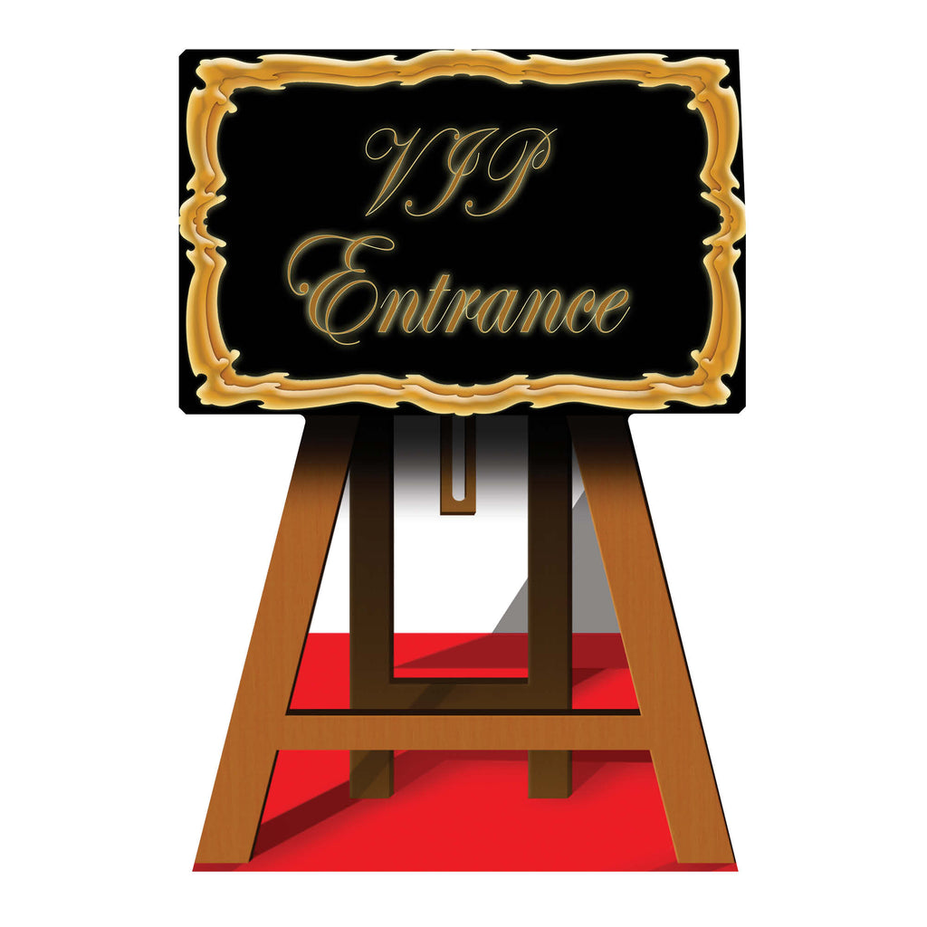 SC145 VIP Sign Event Cardboard Cut Out Height 116cm – product image 1
