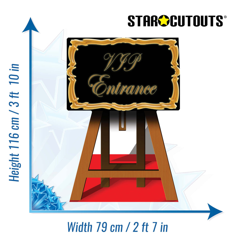 SC145 VIP Sign Event Cardboard Cut Out Height 116cm – product image 2