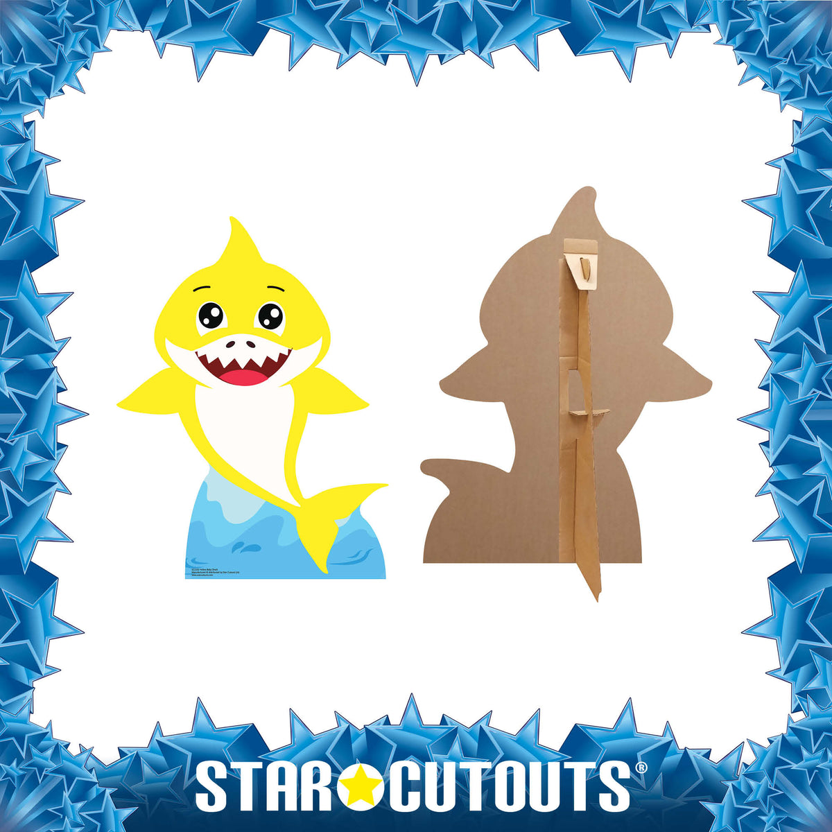 SC1555 Baby Shark Yellow Cardboard Cut Out Height 93cm – product image 3