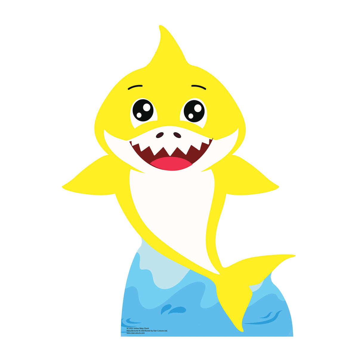 SC1555 Baby Shark Yellow Cardboard Cut Out Height 93cm – product image 1