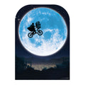 SC1573 E T Scene Setter 1980s Full Moon Bicycle Cardboard Cut Out Height 130cm – product image 1
