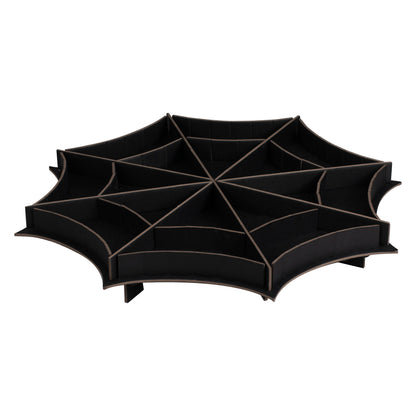 Black Spider Web Treat Stand