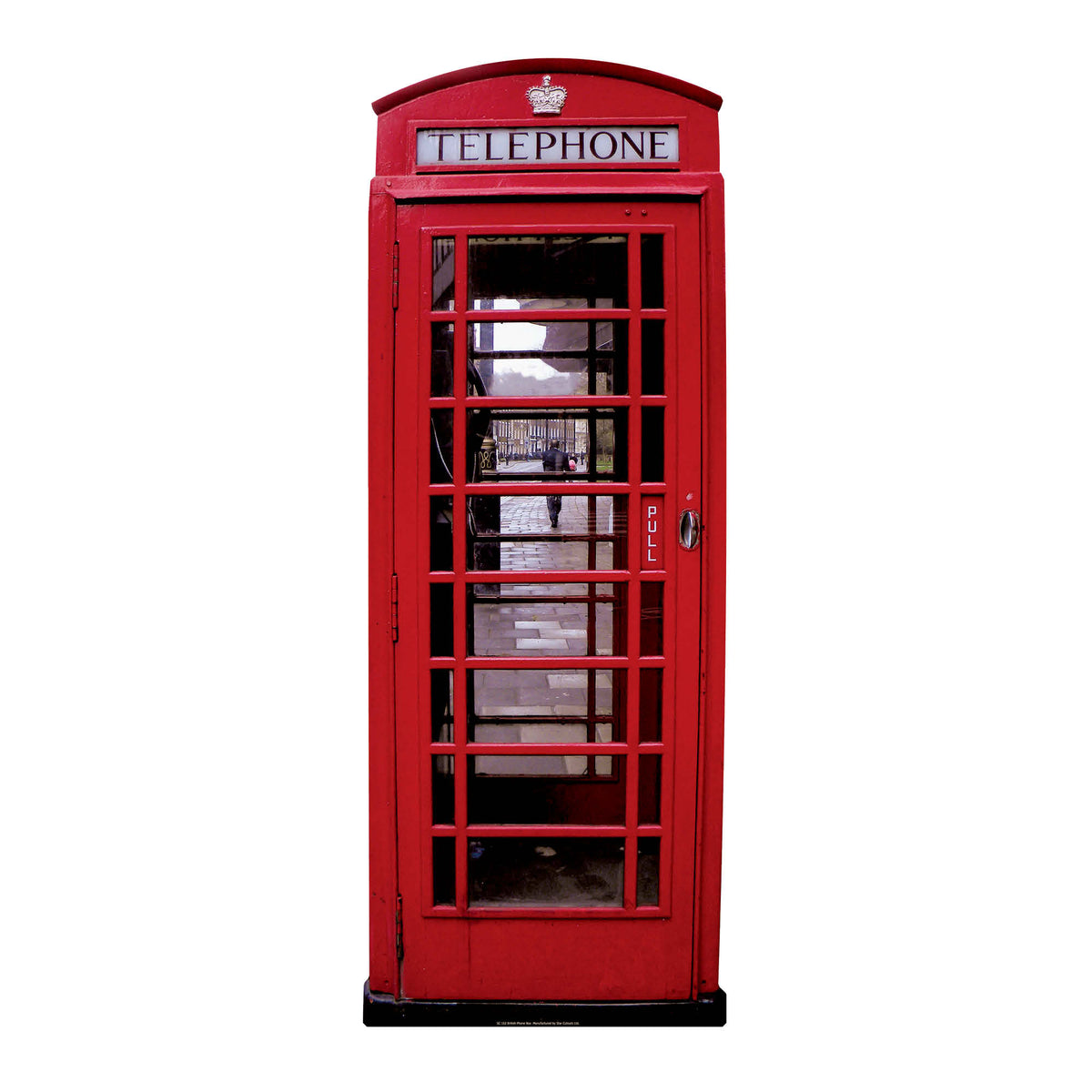 SC162 Red British Telephone Box Cardboard Cutout Height 191cm – product image 6