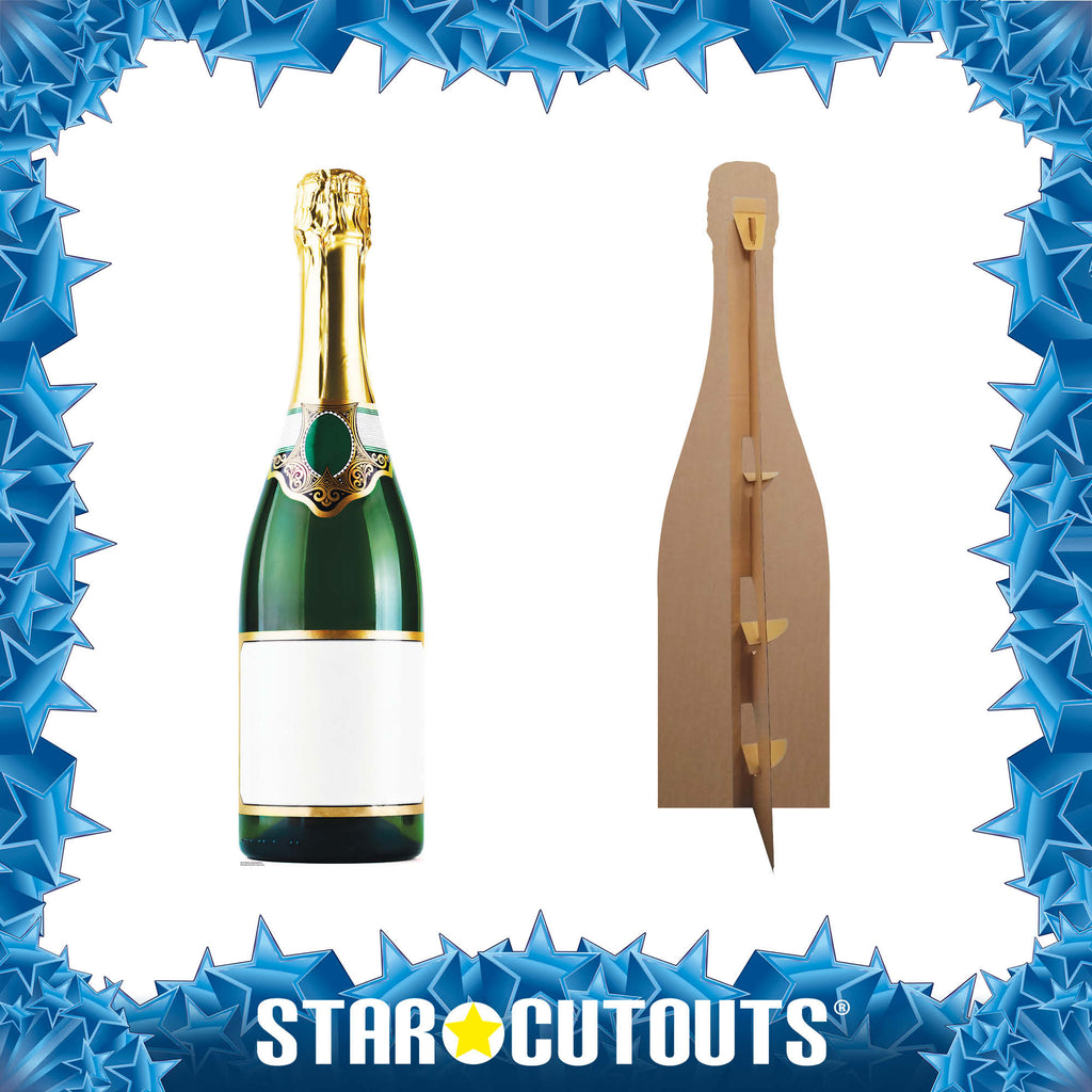 SC167 Bottle of Champagne Cardboard Cut Out Height 188cm – product image 3