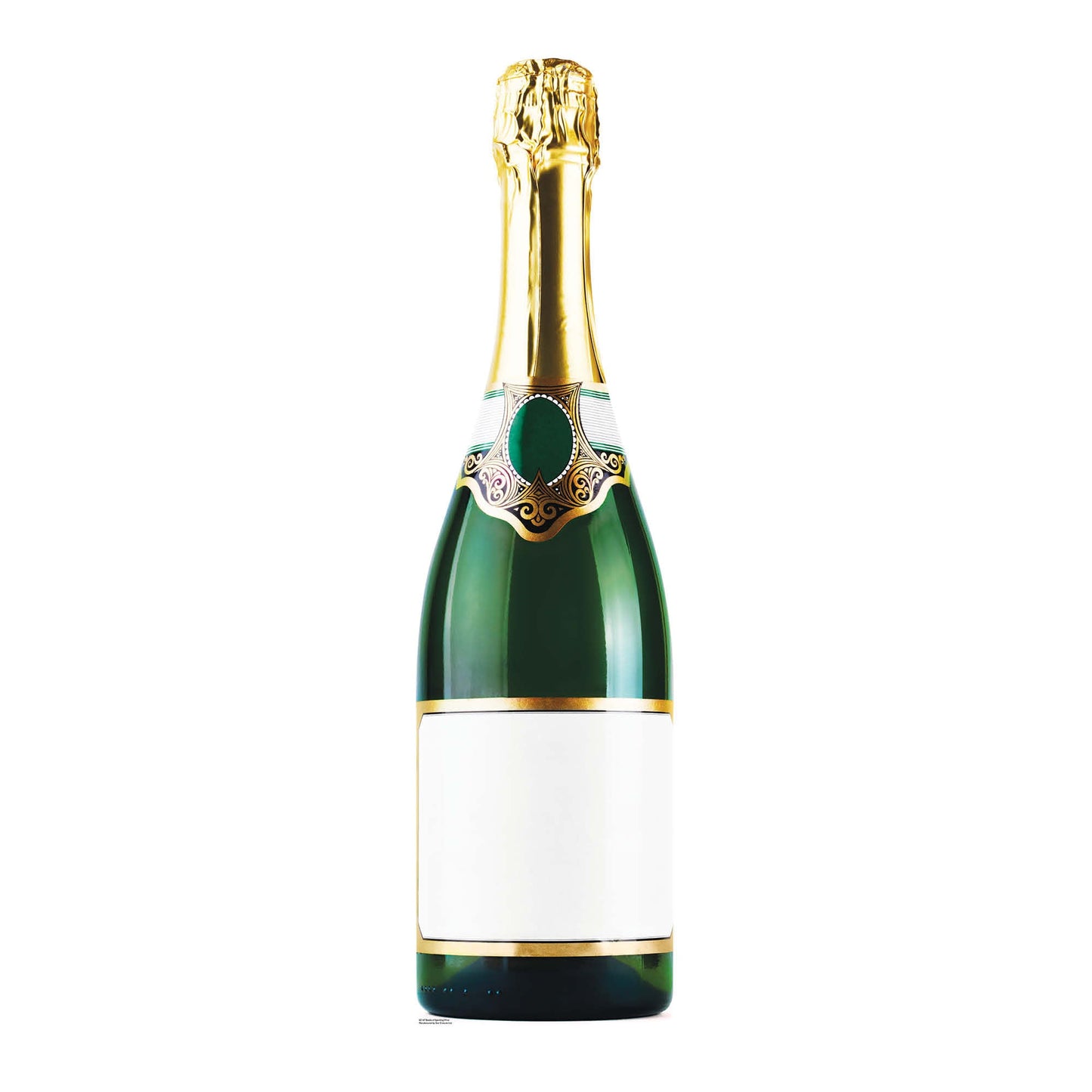 SC167 Bottle of Champagne Cardboard Cut Out Height 188cm