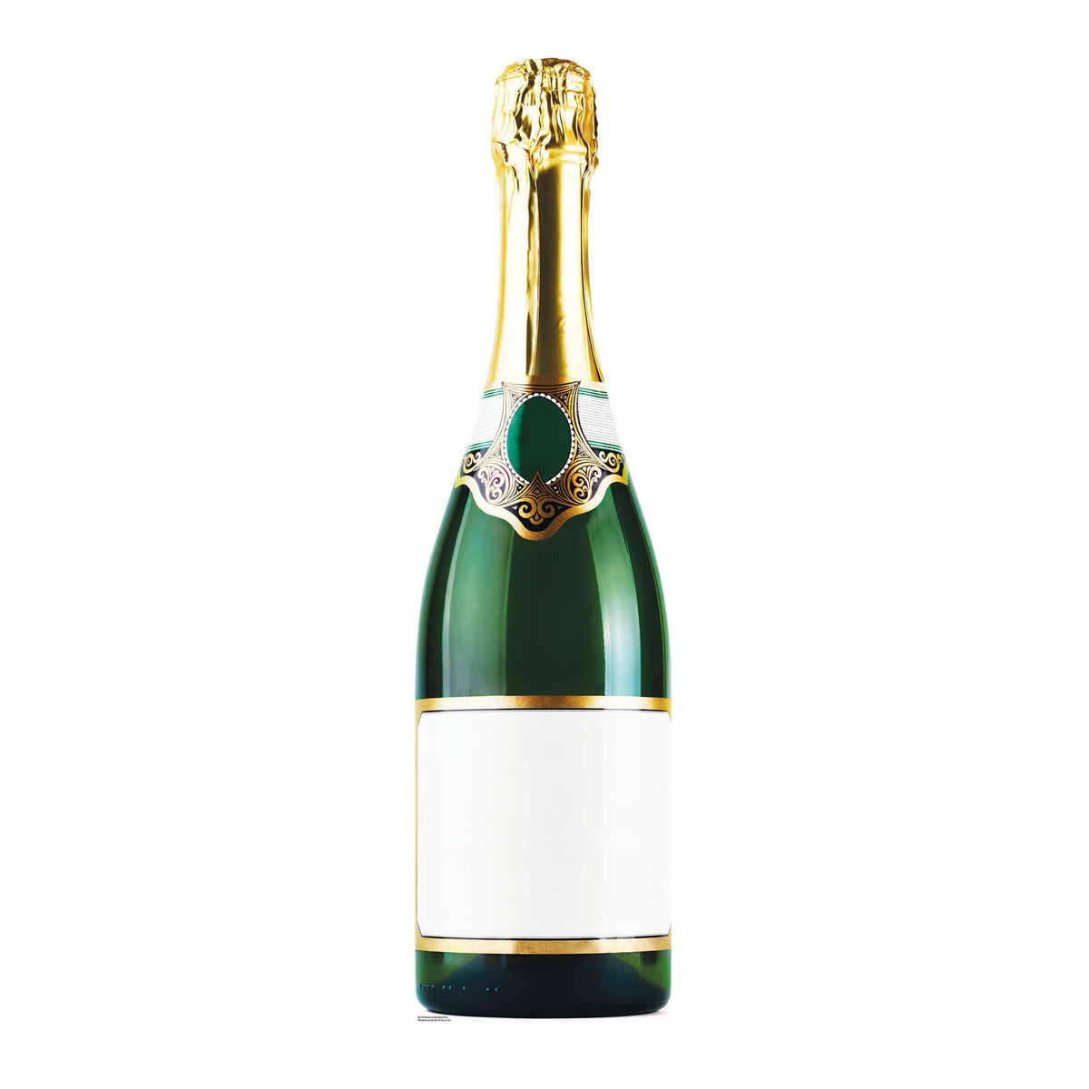 SC167 Bottle of Champagne Cardboard Cut Out Height 188cm – product image 1