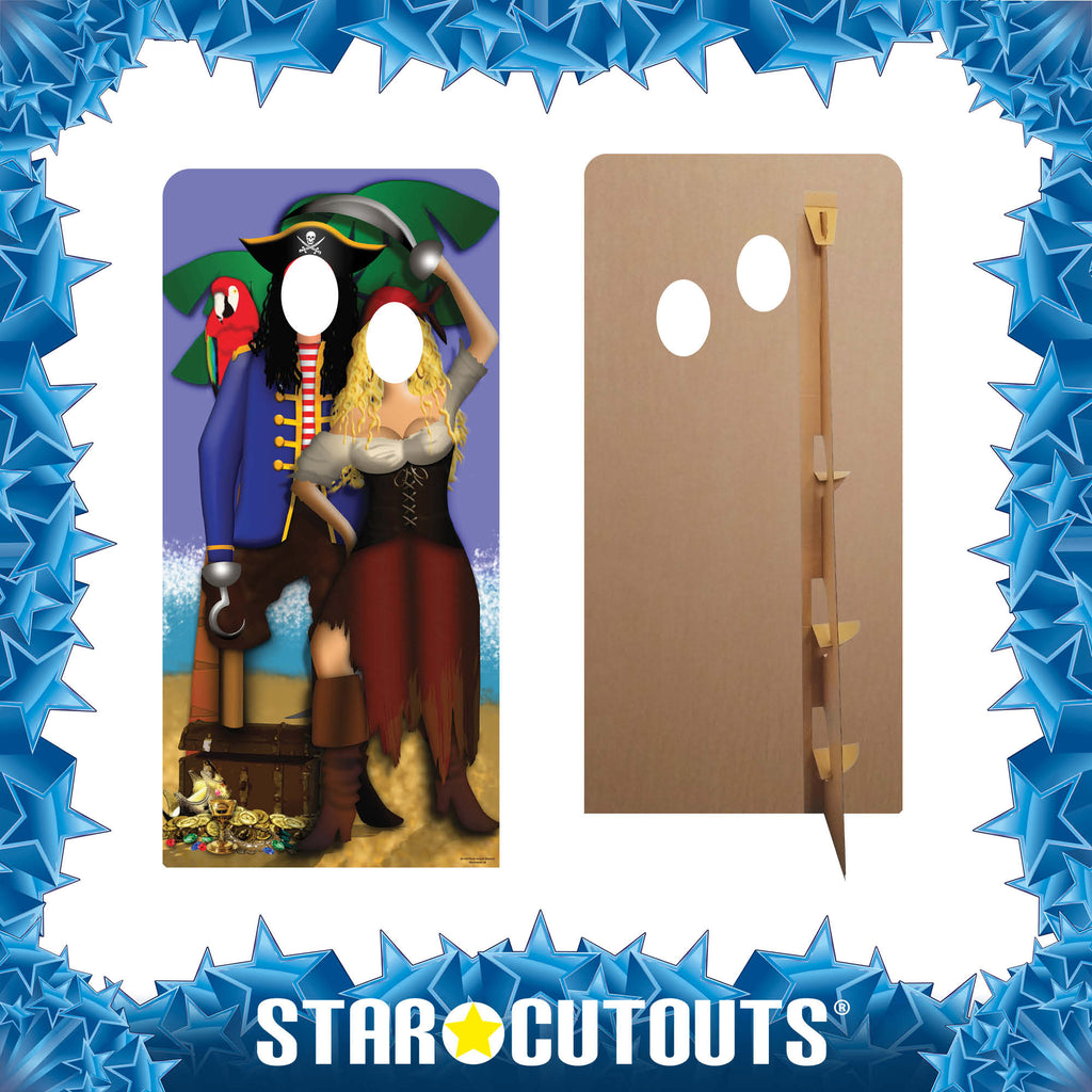 SC169 Pirate Couple Stand- In Cardboard Cut Out Height 186cm – product image 4