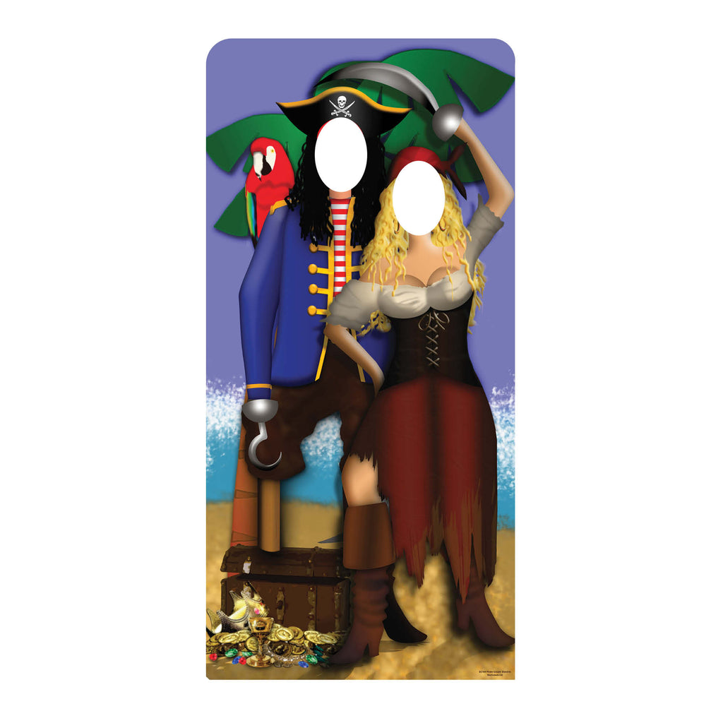 SC169 Pirate Couple Stand- In Cardboard Cut Out Height 186cm – product image 1