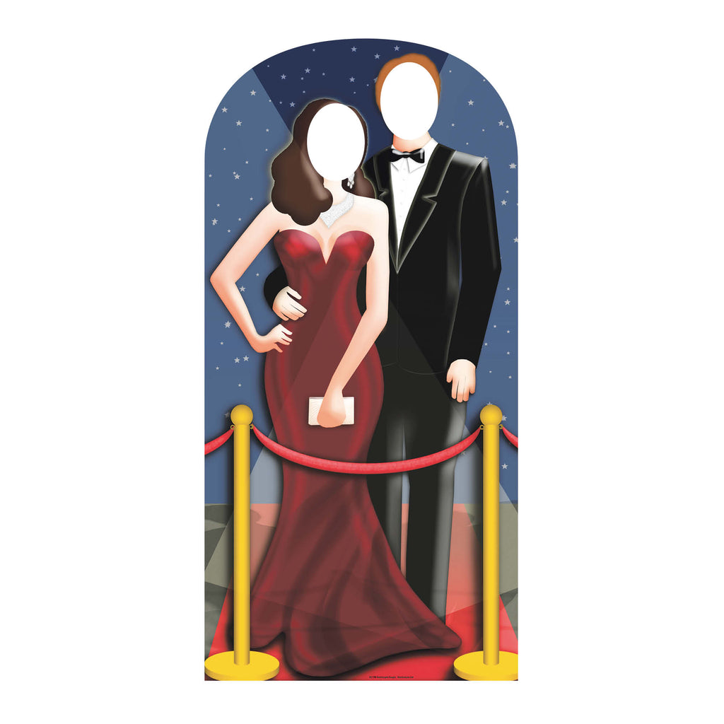 SC170 Red-Carpet/ Hollywood Couple Stand In Cardboard Cut Out Height 186cm – product image 1