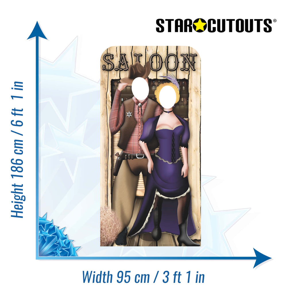 SC171 Wild West Stand In Cardboard Cut Out Height 186cm – product image 3