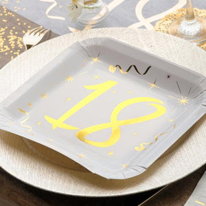 White and Gold Sparkle