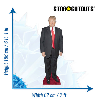 SC1951 Donald Trump (Red Carpet) Cardboard Cut Out Height 186cm