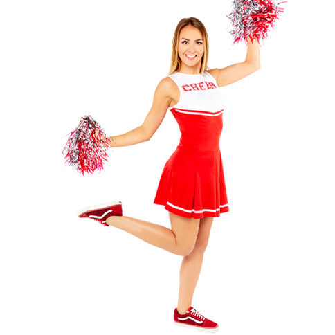 Red High School Cheerleader - Adult Costume – product image 4