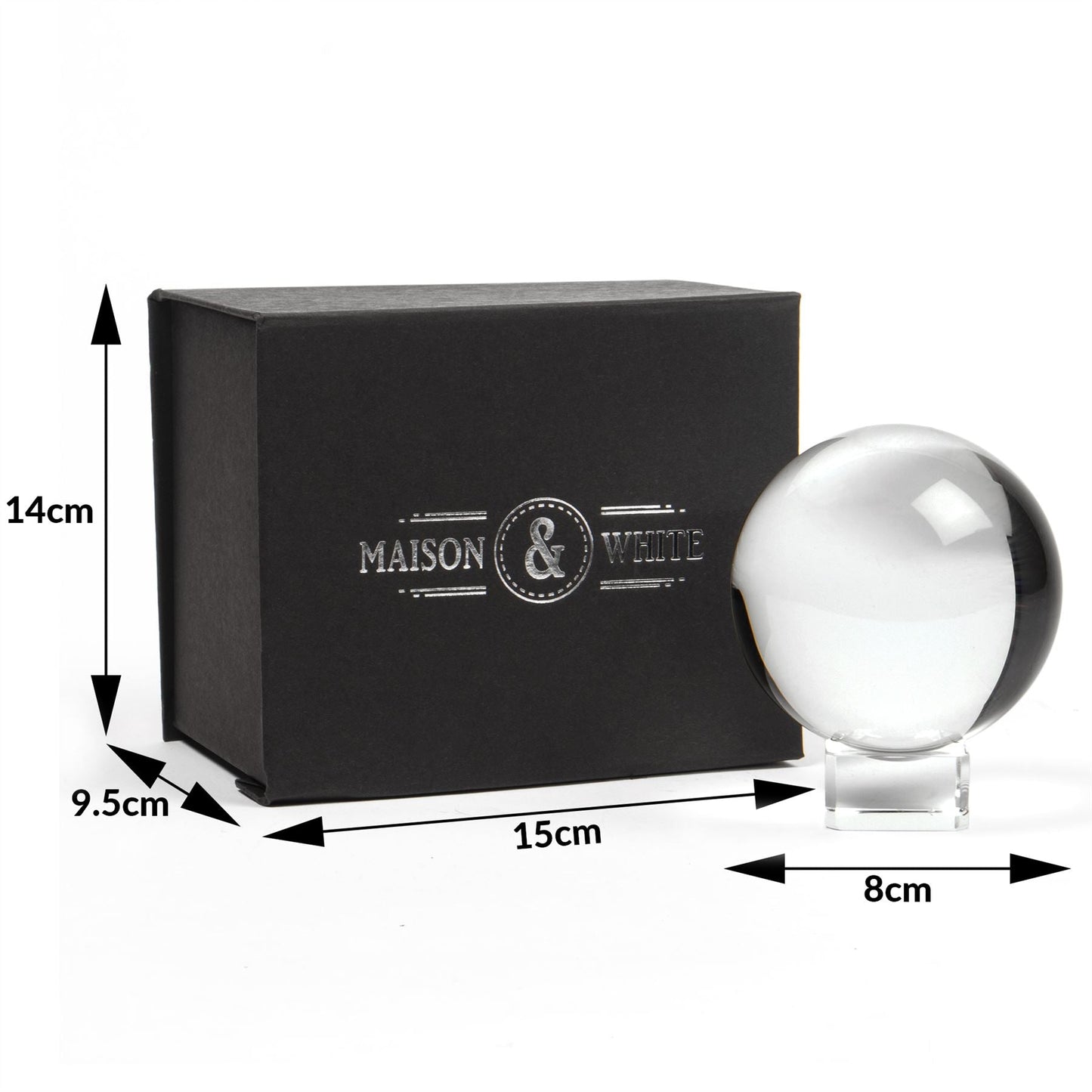 K9 Clear Crystal Ball For Photography 80mm | M&W	