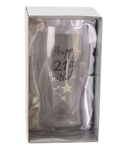 21st Birthday Beer Glass