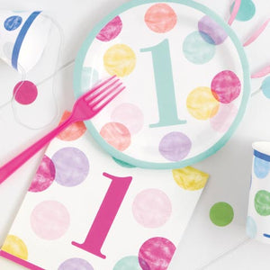 1st Birthday Pink Dots