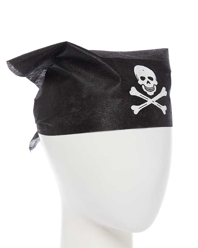 Black  Pirate Bandana - Child