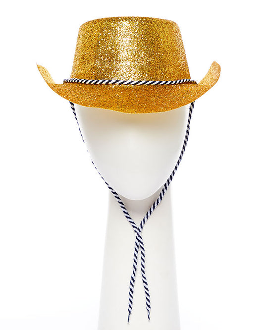 Gold Glitter Cowboy Hat