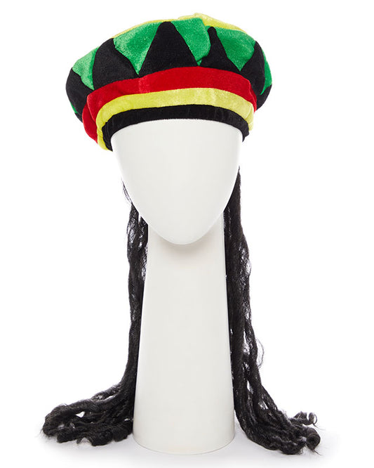 Reggae Hat with Dreadlocks