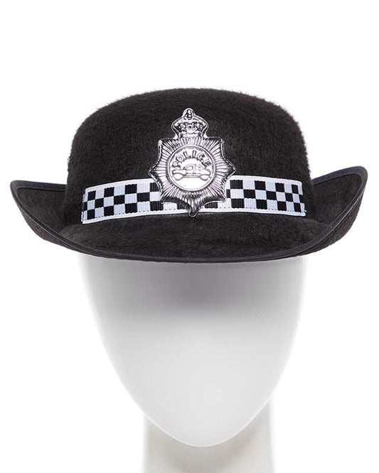 Black Policewoman Hat