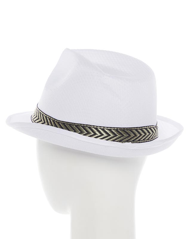 White Gangster Hat