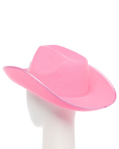 Pink Sequin Cowgirl Hat