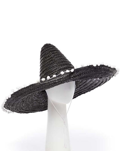 Black  Mexican Sombrero
