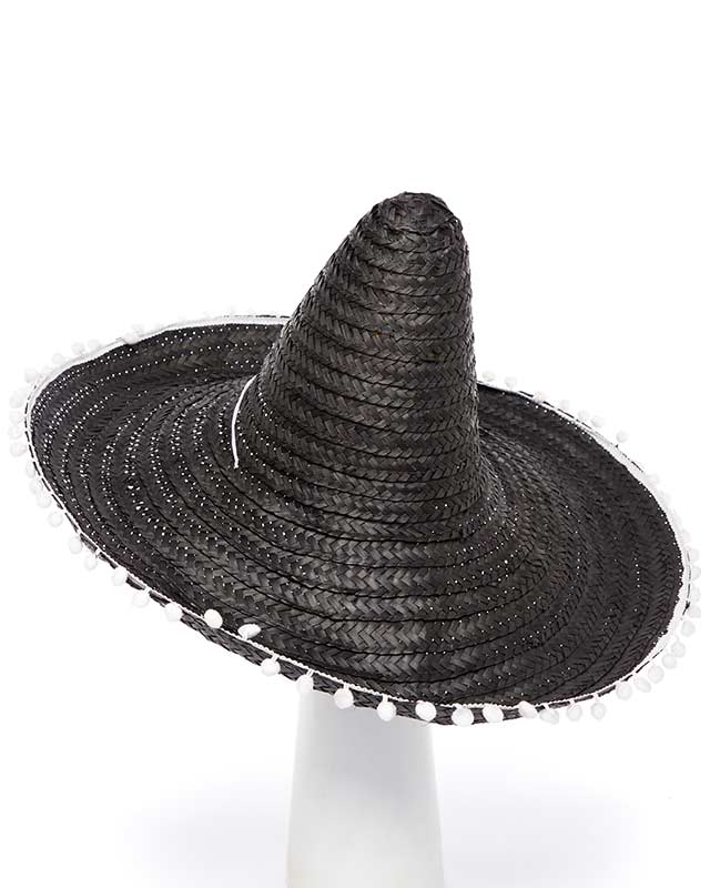Black  Mexican Sombrero