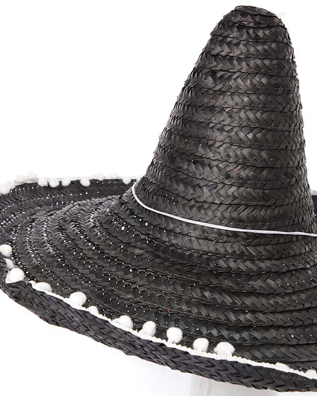 Black  Mexican Sombrero