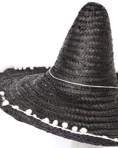 Black  Mexican Sombrero