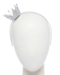 Silver  Glitter Crown Headband