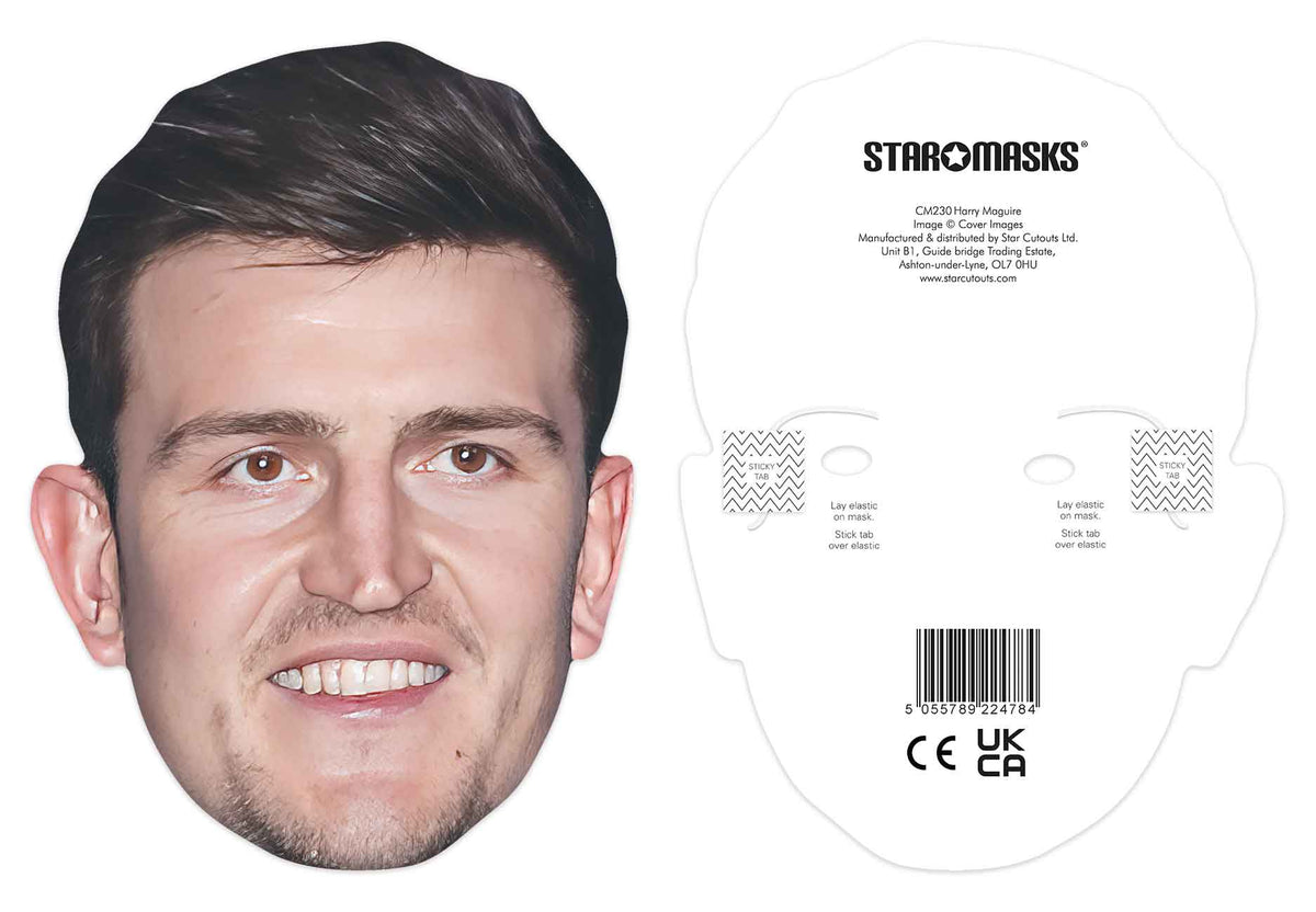 CM230 Harry Maguire Mask CELEBRITY MASKS Single Face Mask – product image 3