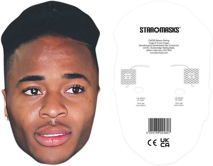 CM232 Raheem Sterling Mask CELEBRITY MASKS Single Face Mask – product image 1