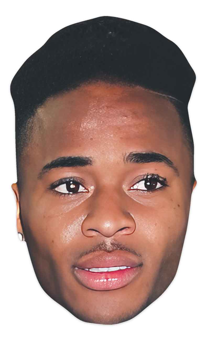 CM232 Raheem Sterling Mask CELEBRITY MASKS Single Face Mask – product image 3