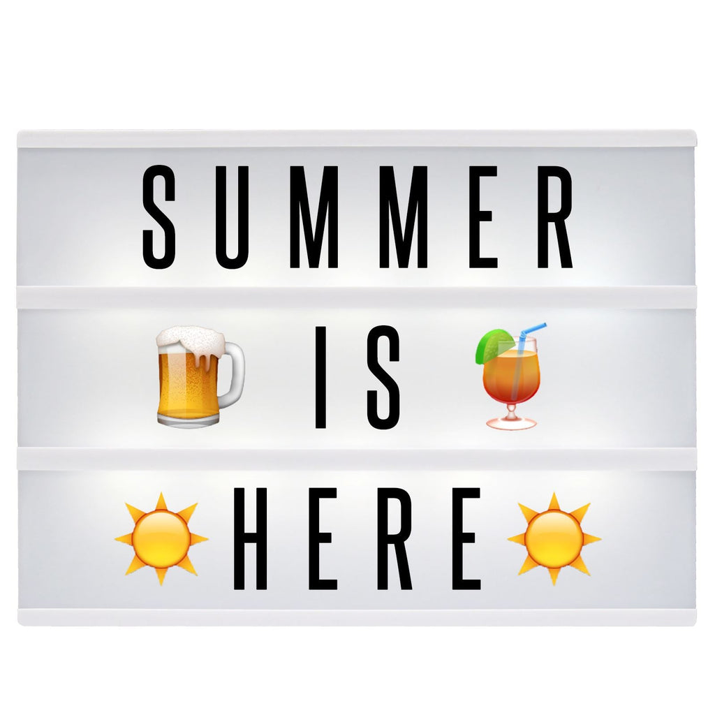 A4 Lightbox with 205 Letters & Emoji | Pukkr	