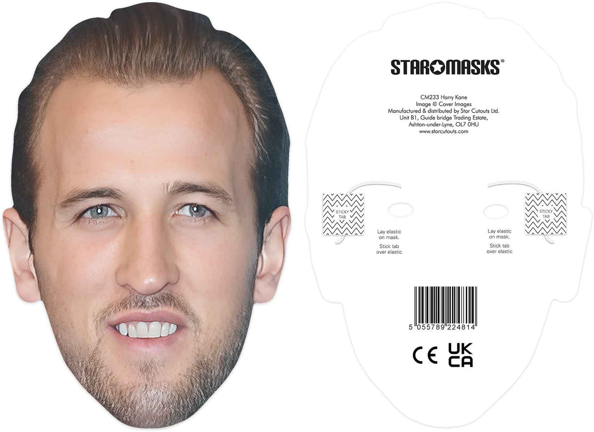 CM233 Harry Kane Mask CELEBRITY MASKS Single Face Mask – product image 2