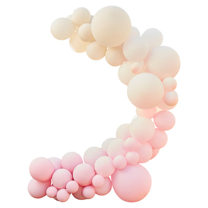 Nude and Pink Balloon Arch Kit - 75 Balloons