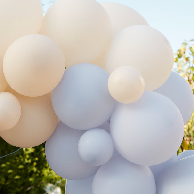 Blue and Nude Balloon Arch Kit - 75 Balloons – product image 2