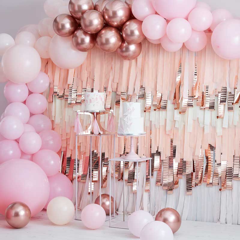 Pink and Rose Gold Balloon Arch