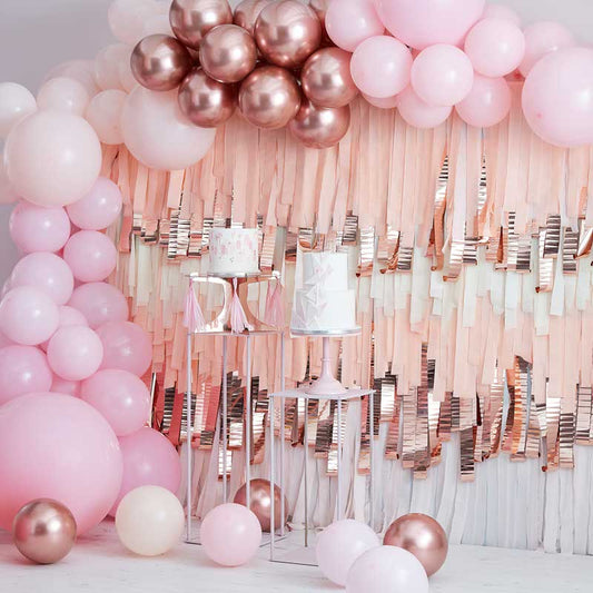 Pink and Rose Gold Balloon Arch